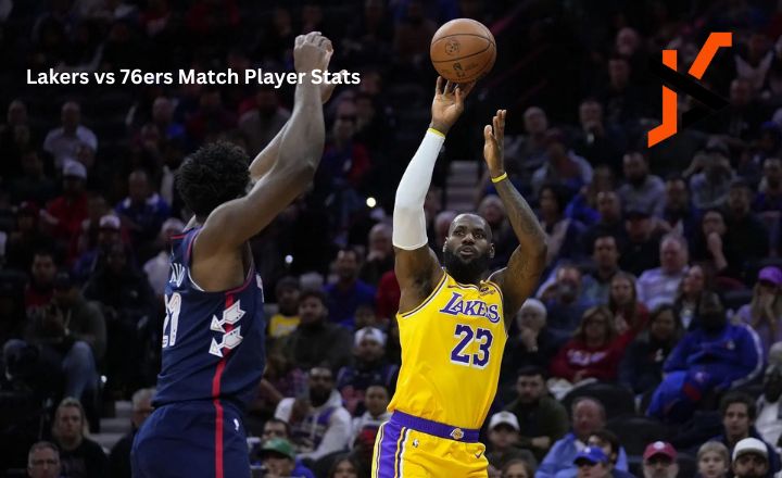 Lakers vs 76ers match player stats