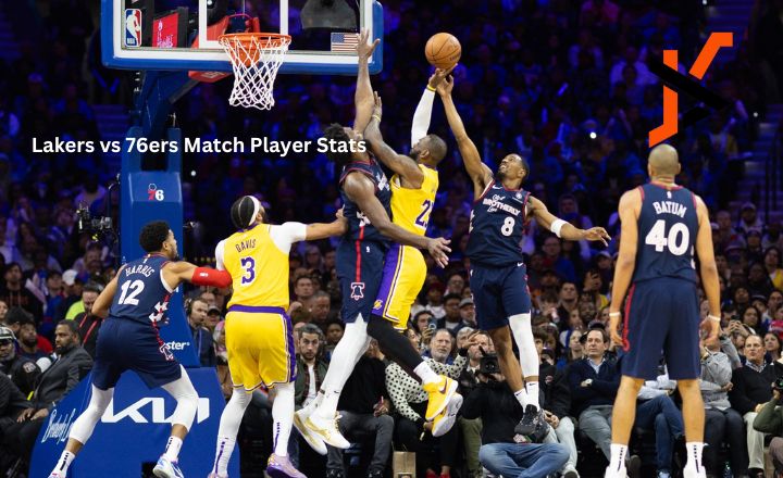 Lakers vs 76ers match player stats