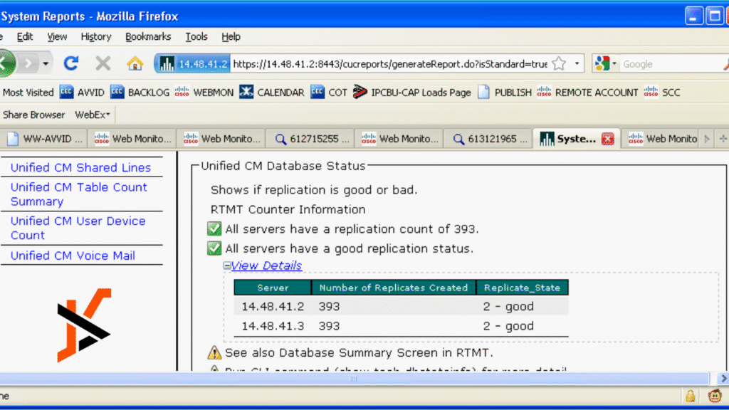 uccx replication state realizing