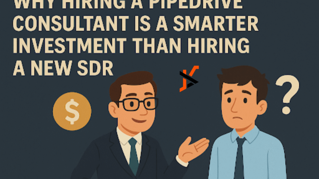 Why Hiring a Pipedrive Consultant is a Smarter Investment Than Hiring a New SDR
