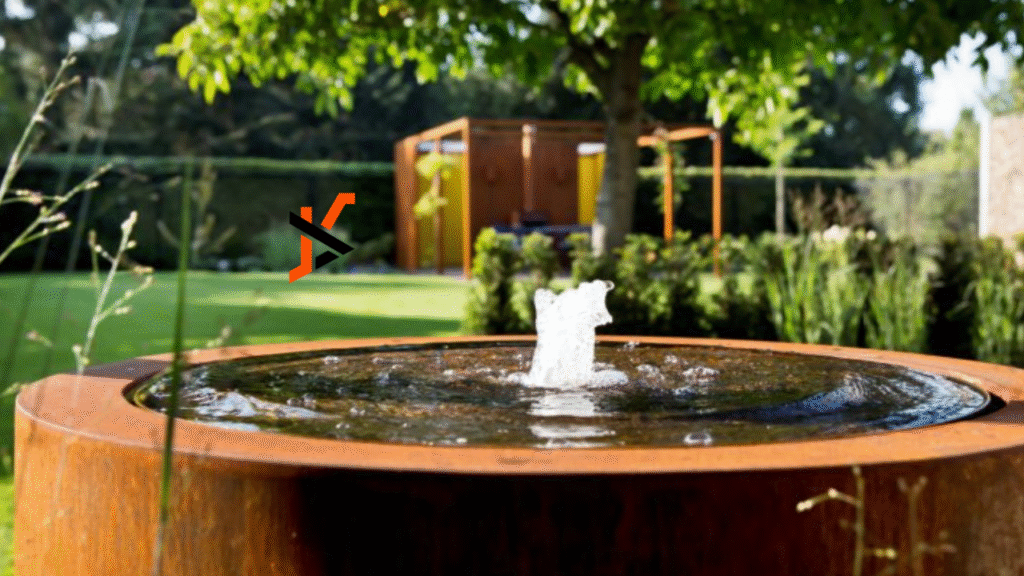 Corten Steel Water Feature: A Statement of Boldness