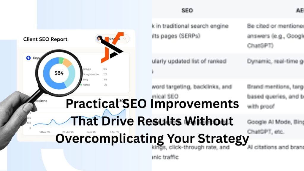 Practical SEO Improvements That Drive Results Without Overcomplicating Your Strategy