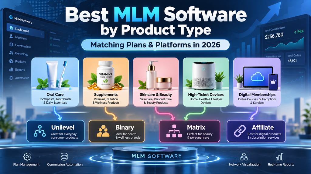Best MLM Software by Product Type: Matching Plans and Platforms to What You Sell in 2026